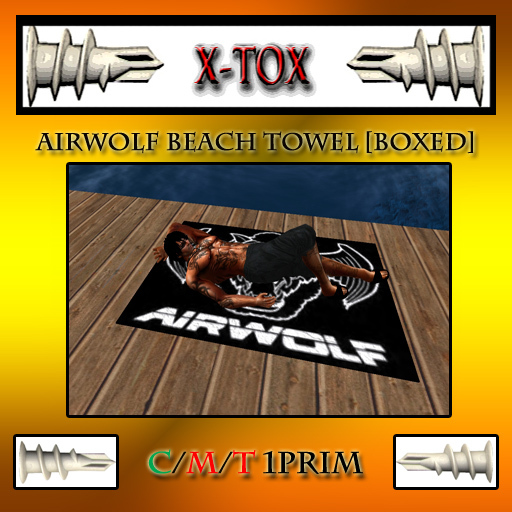 AIRWOLF BEACH TOWEL [BOXED]