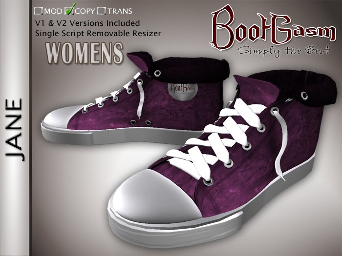 Bootgasm Jane Mid Top Canvas Women's Shoes Purple