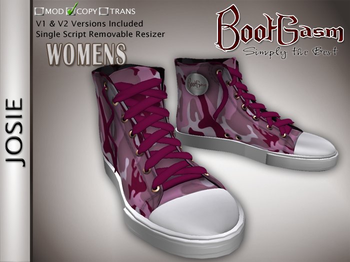 Bootgasm Josie Camo High Top Canvas Women's Shoes Pink