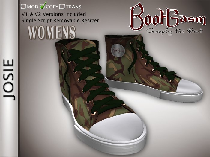 Bootgasm Josie Camo High Top Canvas Women's Shoes Brown