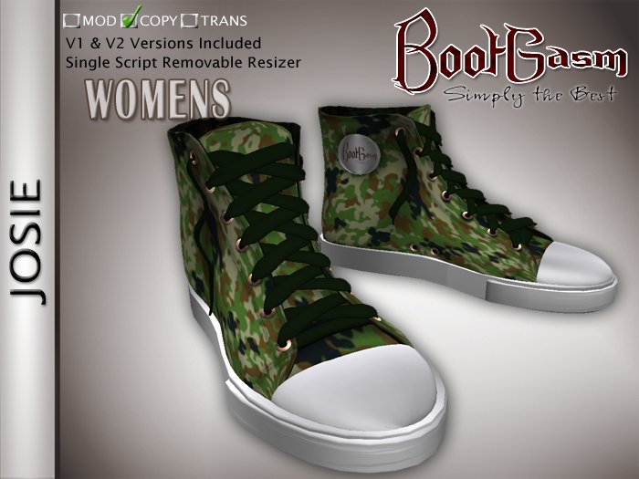 Bootgasm Josie Camo High Top Canvas Women's Shoes Green