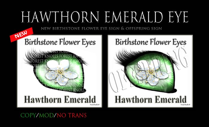 Hawth Emerald Flower Birthstone Sign 1