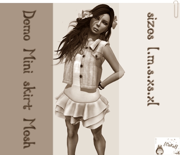 [[>CaKe!<]] Demo Mini Skirt-mesh-