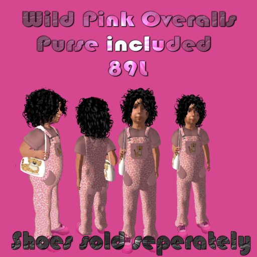 !M&M! Wild Pink Overalls