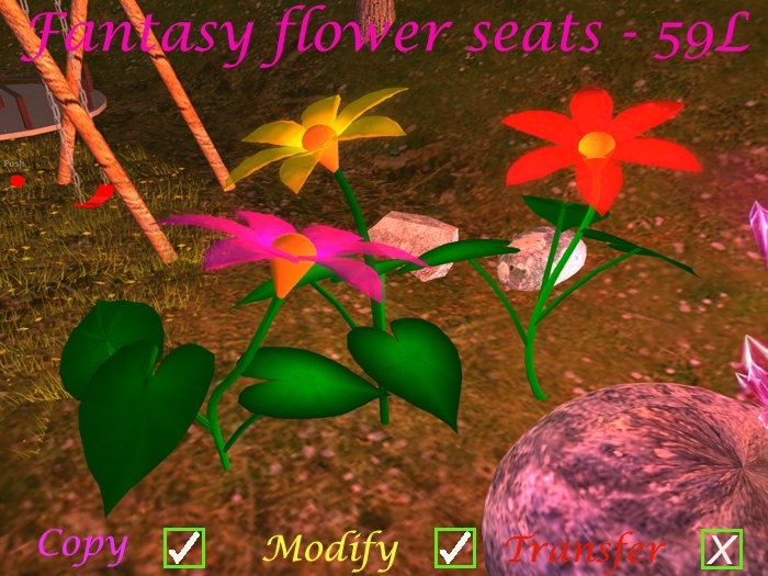 Fantasy flower seats 