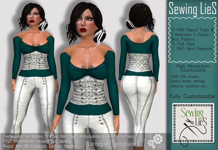 Baroque Templates FULL PERM - Sewing Lies :