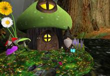 Gnome Garden Mushroom home (green)