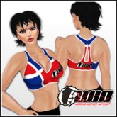 WIN Dominican Republic Flag Sports Bra