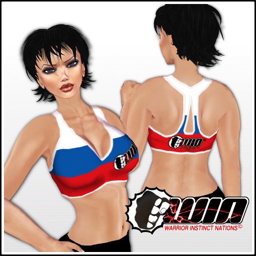 WIN Russia Flag Sports Bra