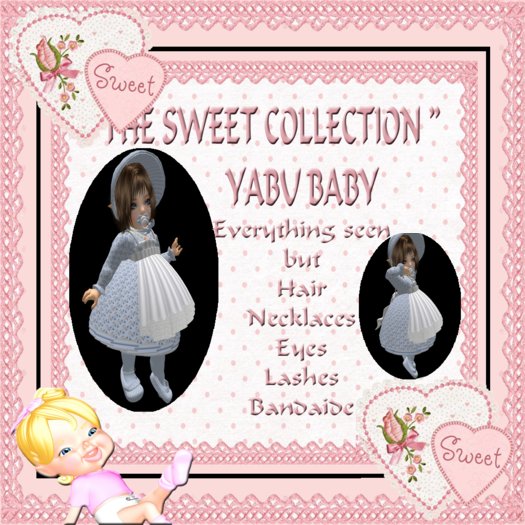VINTAGE SERIES 2 LIGHT BLUE DAINTY FLOWERS OUTFIT