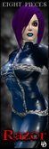 Dare Designs: Razor - blue