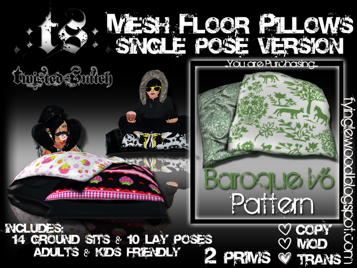 .:TS:. Mesh Floor Pillow: Baroque V6