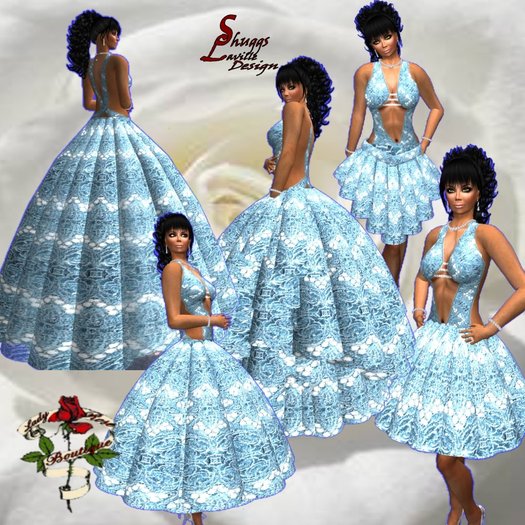 150 Lace Blue Outfits