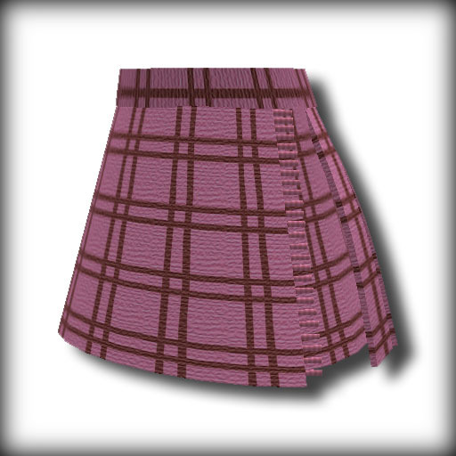 Pink Check Skirt