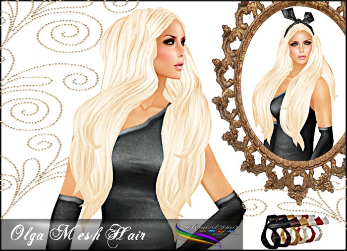 -<E'H>- Olga Mesh Hair Red Pack