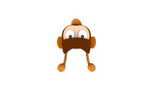 Monkey hat Brown