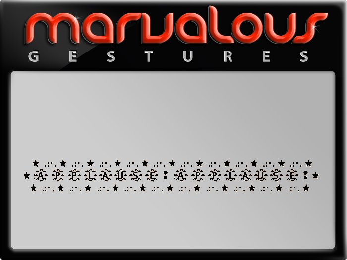 APPLAUSE! APPLAUSE! GESTURE