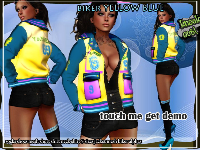 ..::Knockout!..::Coat mesh yellow blue