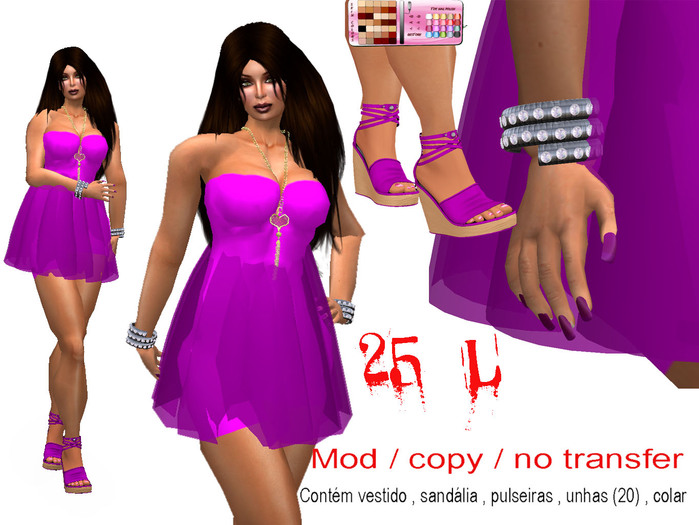 VESTIDO TOMARA QUE CAIA ROSA