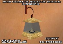 MW Wall Lamp  coach style COPY BOXED