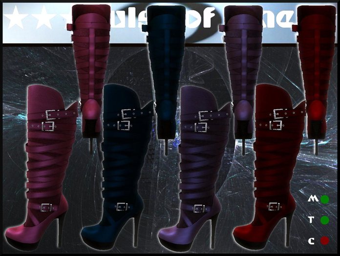 Pulse of time Strappy boots forest fruits