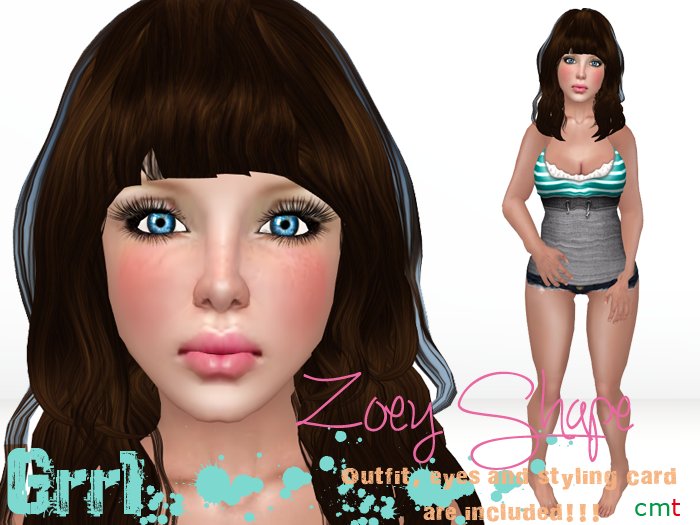 .+* Grrl *+.  ZOEY  Shape *DEMO* [BOXED]