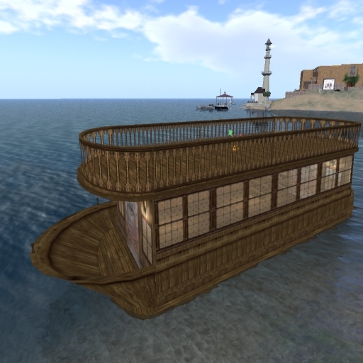 small houseboat