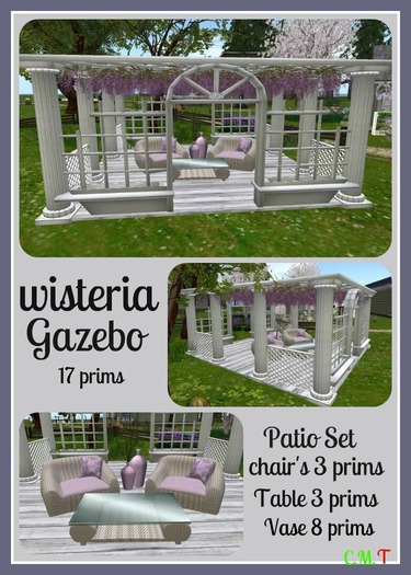 Wisteria Gazebo & chairs