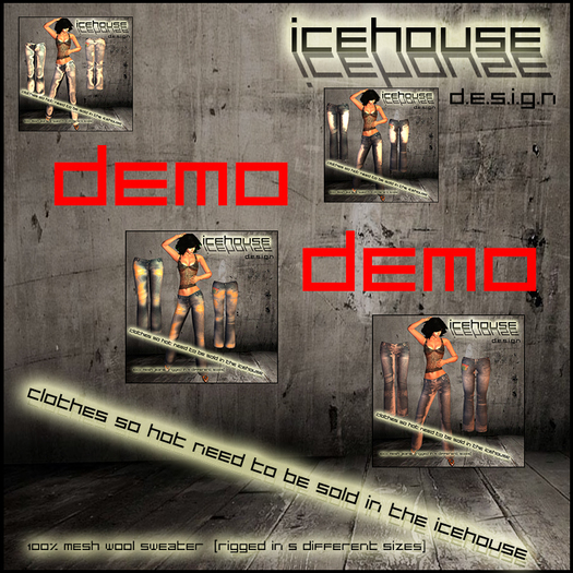 icehouse Mesh Female Low Rise Jeans DEMO 