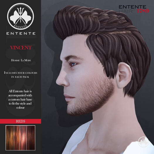 -Entente- Vincent Hair - Red
