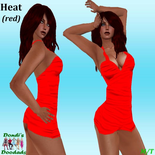Dondi's Doodads Red Heat Minidress