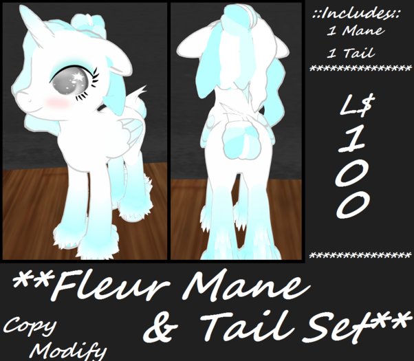[Retired Item 50% Off] Fleur Mane & Tail Set