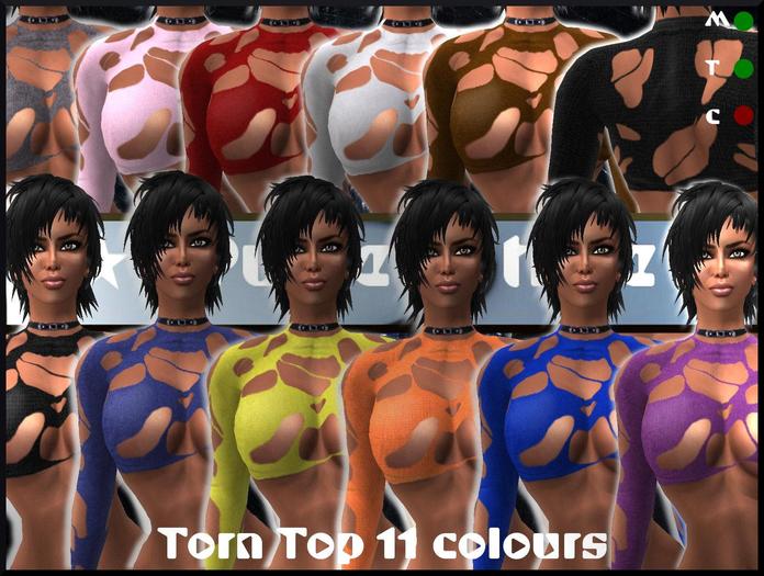 Pulse of time Torn Top 11 colours