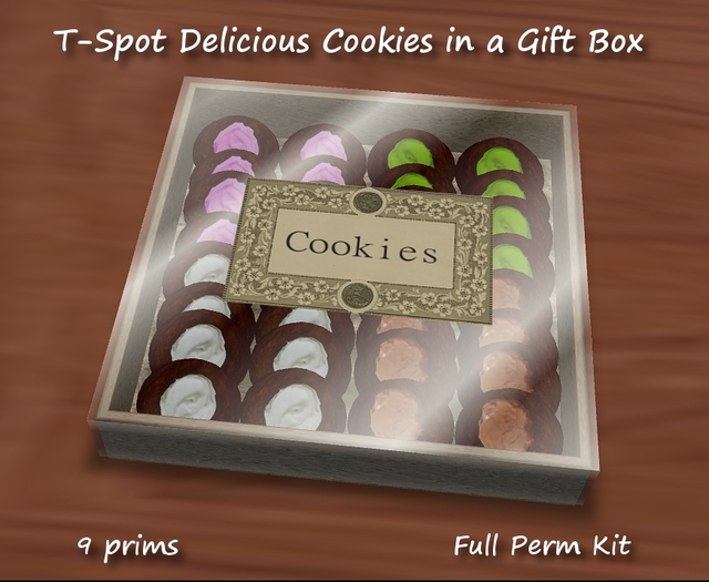 T-Spot Thumbprint Cookies w/ Icing in Gift Box -  Full Perm Kit