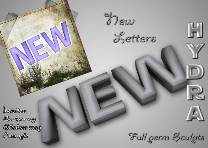 [HYDRA] "New" Letters Sign Sculpt Full Perm 