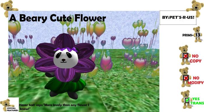 a beary cute flower
