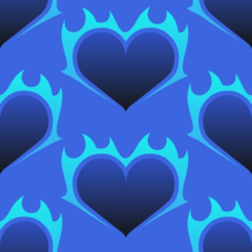 blue heart flame texture