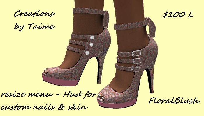 [Taime]MaryJane FloralBlush
