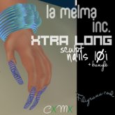 LMMA - FILIGRANA COOL LAVANDA   XTRA  LONG  NAILS 10i + BANGLE