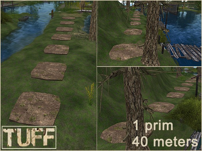 [TUFF] Stepping Stones - Light Moss - Mega