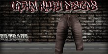 .:UAW:. Brown Jeans Shorts (Boxed)