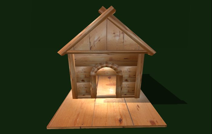 1 prim full perm "Kennel/Dog House" sculpt map, any texture