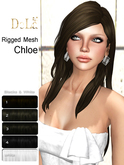=DeLa*= Mesh Hair "Chloe" Blacks and White