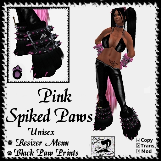 Pink Paw Boots