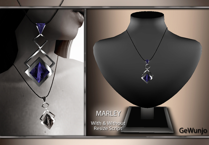 GeWunjo : MARLEY blue necklace