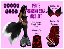 Petite Shinning Star White Tips Neko Set