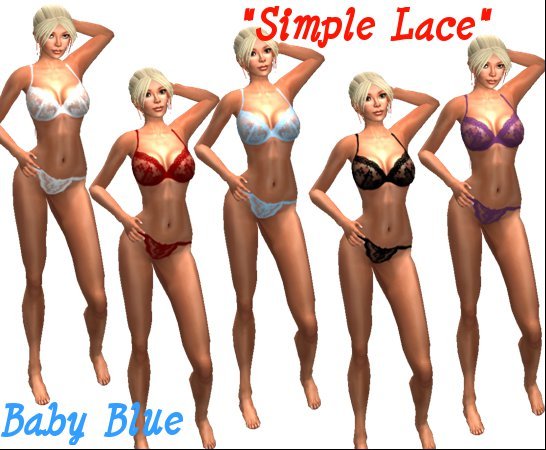 ♀ ♥ ♡ Polar Design "Simple Lace"  Baby Blue ♡ ♥ ♀