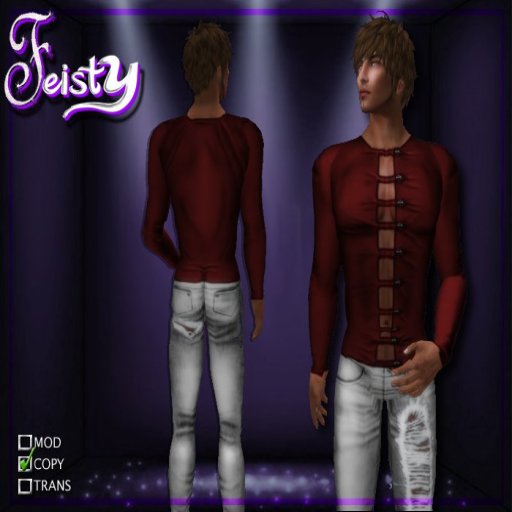 !FEISTY! Designs Brian Mens Outfit Red