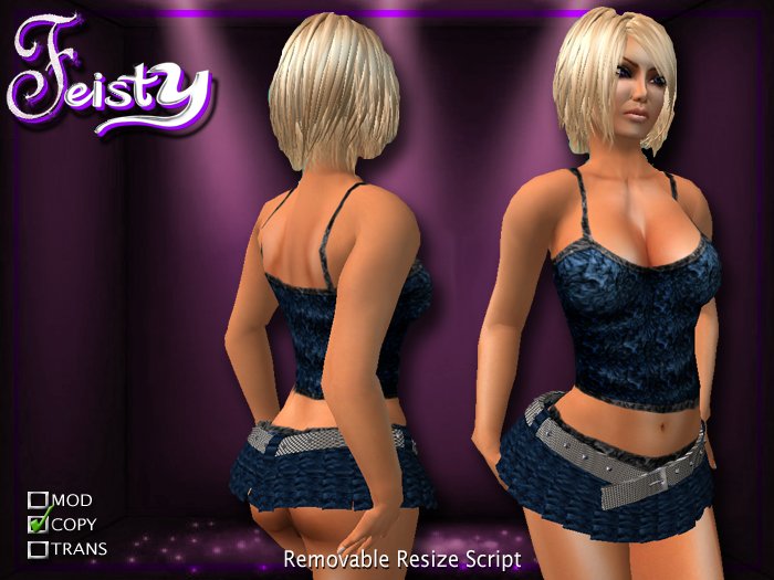 !FEISTY! Designs Megan Outfit Blue