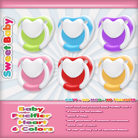 Sweet Baby - Baby Pacifier Hearts